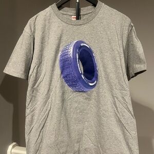 Supreme Purple Tire Graphic Tee